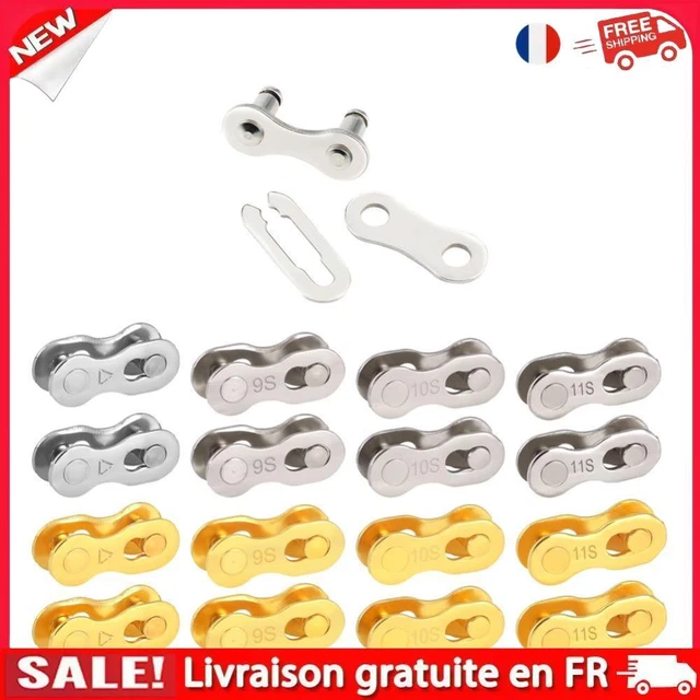 KIMISS Joints De Connecteur De Maillon De Chaîne De Vélo CANSUCC 5 Paires/ensemble De