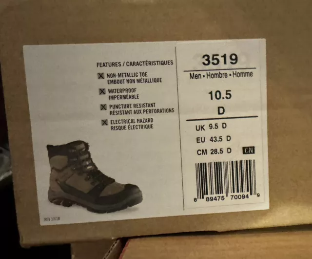 Red Wing Shoes 3519 Tradesman Men’s Waterproof Leather Safety Toe Boot 10.5 D