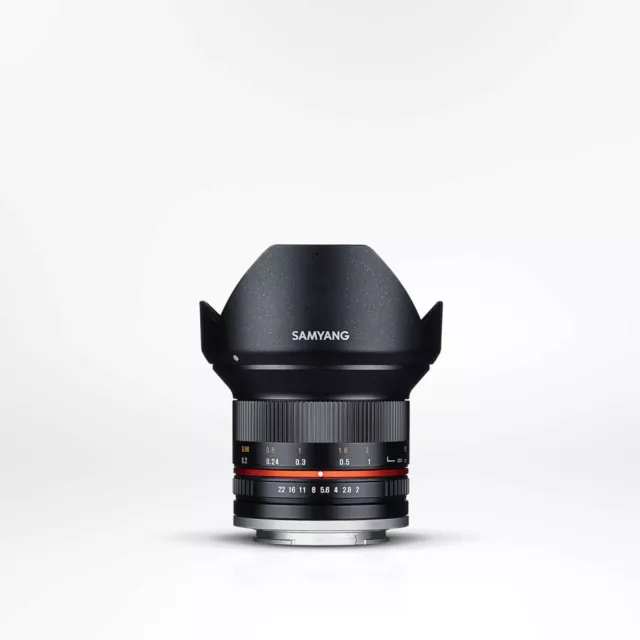 Samyang MF 12 mm/2.0 NCS CS obiettivo per Sony E-Mount merce nuova