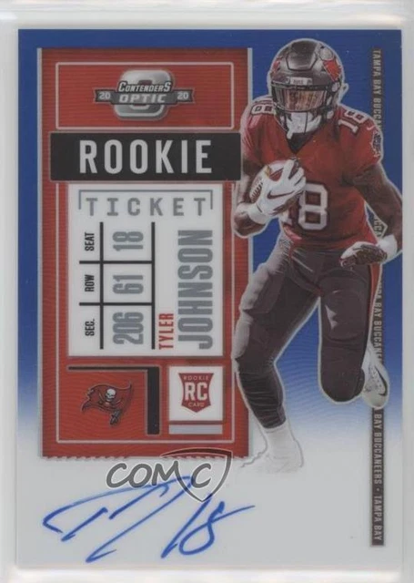2020 Panini Contenders Optic Ticket RPS Blue /75 Tyler Johnson Rookie Auto RC