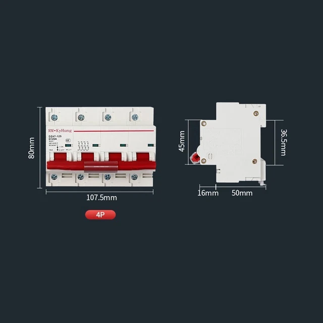 Scatole combinatore interruttore aria 125 A 80 A PC cablaggio piastra di pressione ritardante di fiamma 3
