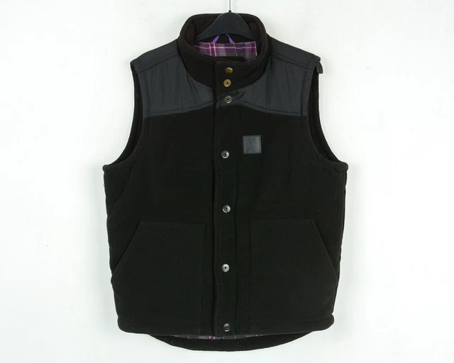 SIR BENNI MILES New York HOMMES S Chaud Gilet sans Manche Gilet Noir