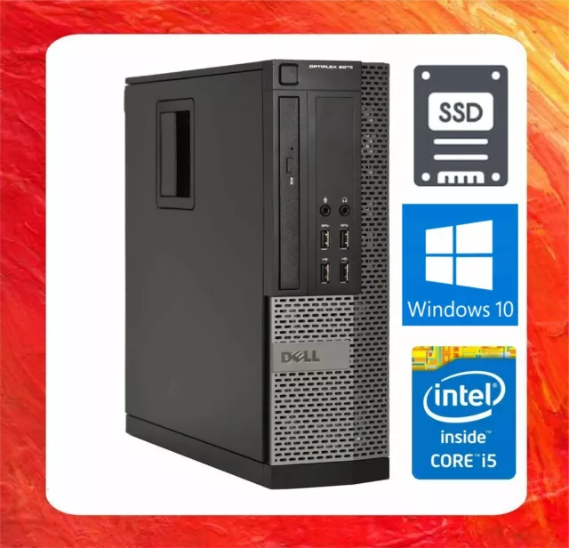 Dell Pc Optiplex 9020 Intel Core I5 4590 @ 3.3Ghz 8Gb 128Gb Ssd Dvdrw Win10