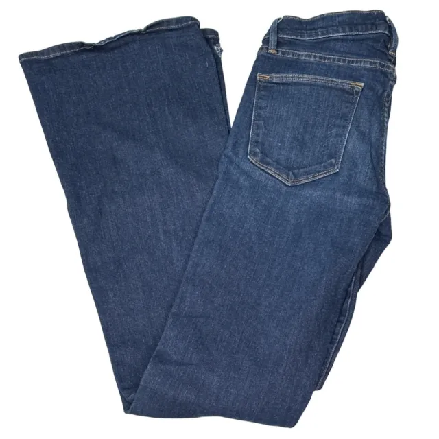 Frame Denim Jeans Womens 28 Blue Dark Wash Le High Flare Pants Sutherland