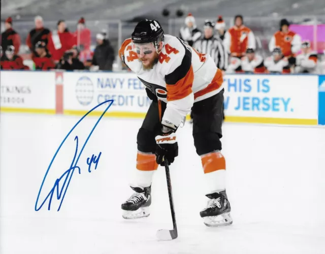 Signed Nicolas Deslaurier Philadelphia Flyers Autographed 8x10 Photo #2 Original
