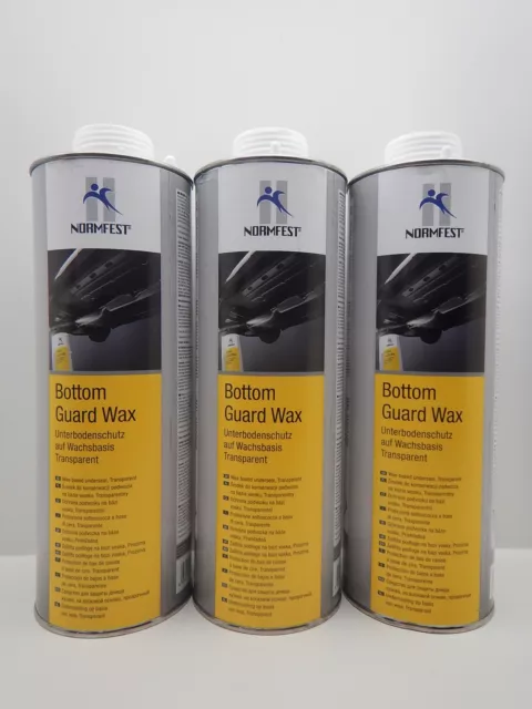 3x NORMFEST UNTERBODENSCHUTZ WACHS BOTTOM GUARD WAX 1L ROSTSCHUTZ DRUCKLUFT