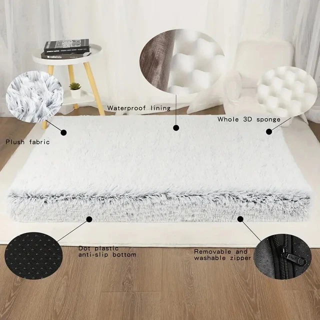 Dog Bed Mattress For Small Dogs Plush Memory Foam Cozy Bed Bundle W/ Dog Toys 2