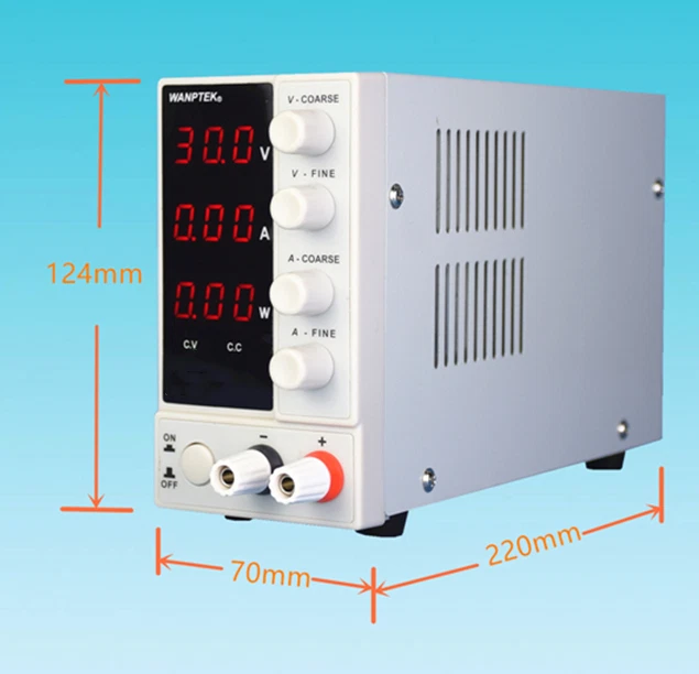 Variable Dual Digital Lab Test 60V 5A Adjustable DC Power Supply Precision 300W