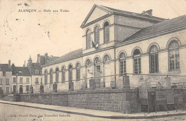 Cpa 61 Alencon Halle Aux Toiles