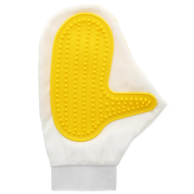 PET DESHEDDING MITT Cat Dog Fur Double Sided Massage Groom Smoothing Brush Glove