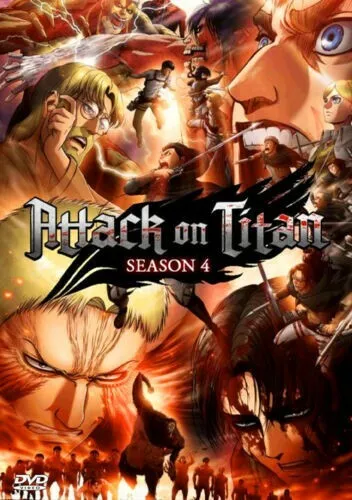 Attack On Titan :The final season (Season 4) - Part 1, 1-16 end DVD with  Eng Dub