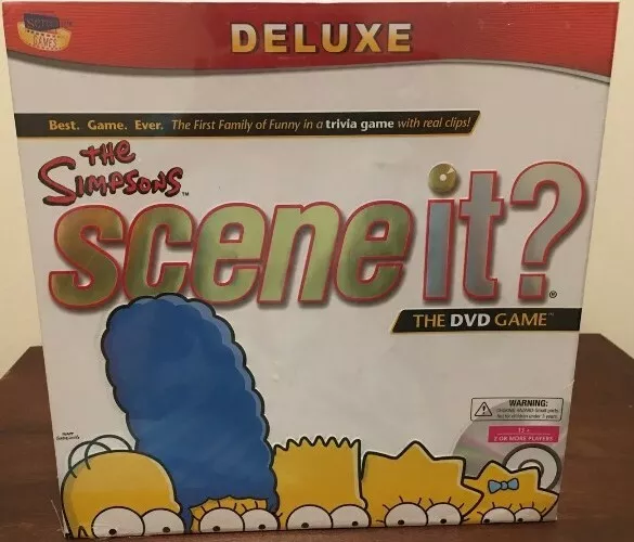 Scene It?  The Simpsons (Trivia); DVD board game.  NEW Sealed 2009 Deluxe J