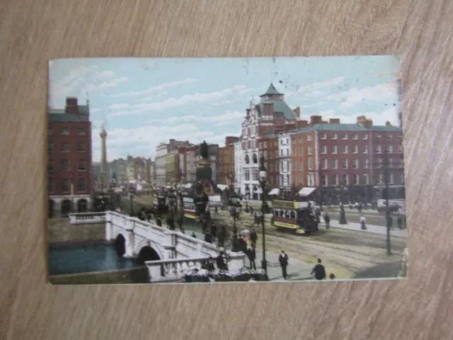 Old postcard - Sackville street - Dublin