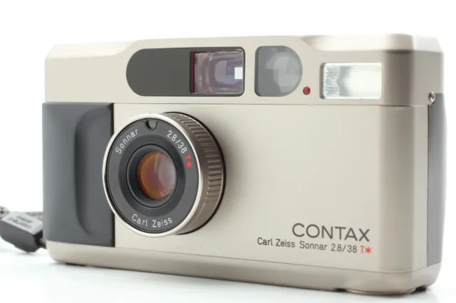 READ! 【 NEAR MINT 】Contax T2 Point and Shoot Camera + Strap From JAPAN #970