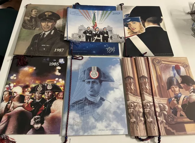 Calendario Storico Carabinieri Lotto/Stock 7 calendari