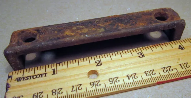 Antique Rim Lock Keeper Catch Old Metal Salvaged Hardware Victorian Details J
