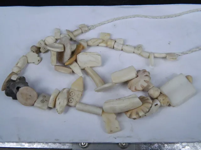 Ancient Shell/Bone Beads Strand Roman 200 BC #BE5167