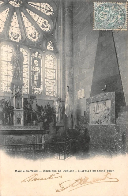 CPA-Magny-en-Vexin Church Interior Chapel of the Sacred Heart (127814)