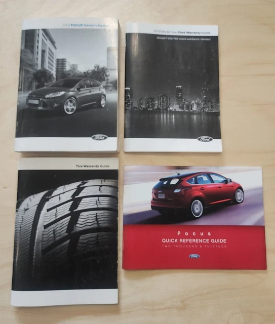 13 2013 Ford Focus Owners Manual OEM GUIDE BOOKS SET
