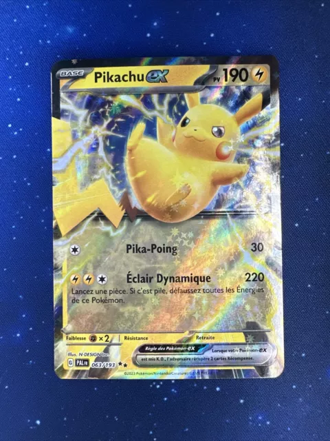 Pokemon Card Pikachu Ex PAL FR 063/193 Evolution to Paldea Scarlet & Purple
