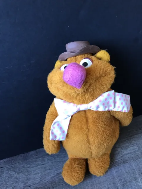 Fozzie Bear Plush Muppets Fisher Price Doll 14" Stuffed Jim Henson Vintage 1976