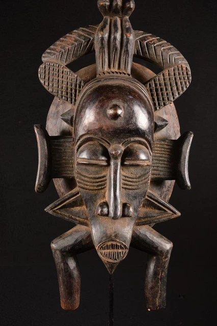 20382 African Old Senufo Kpelye Mask/Masque Senoufo Mali