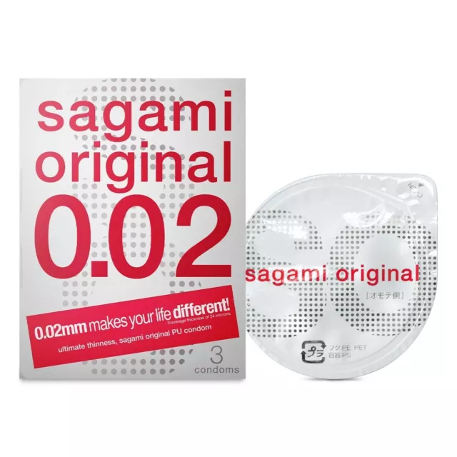 Sagami Original 0.02 3's Pack PU Condom