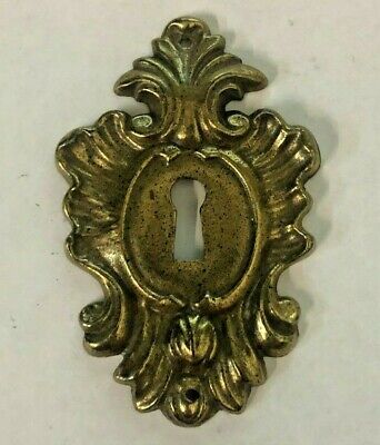 Vintage French Provincial Key hole Plate Keeler N-2576 2 7/8"  x  1 7/8"