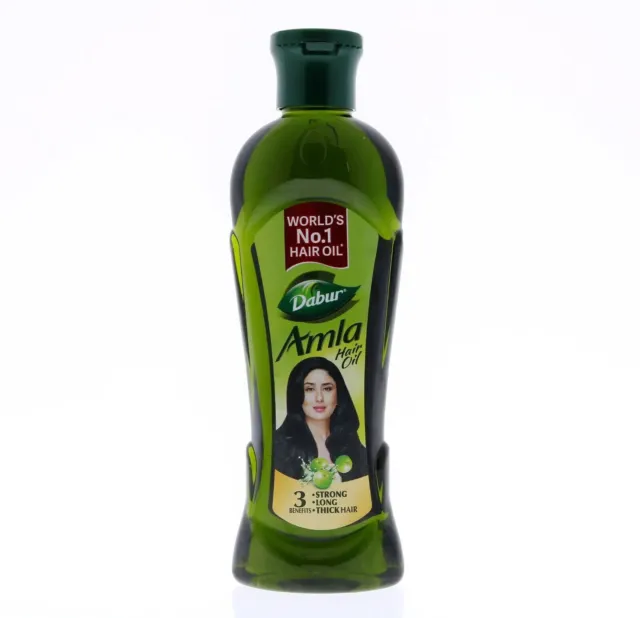 Aceite para el cabello Dabur Amla de 180 ml I para cabello fuerte, largo y...