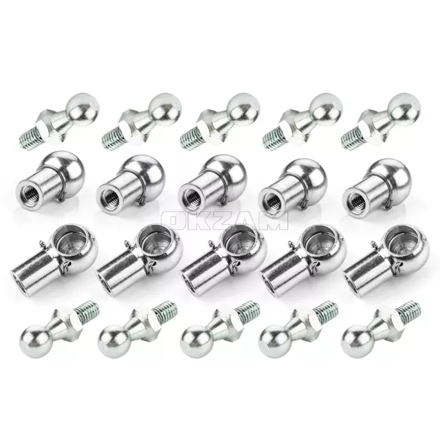 10x Kit Rotule Tenon Casserole M6 10mm Rotule DIN71803 DIN71805 pour Dacia 2