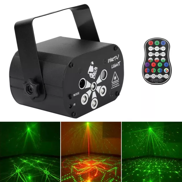 Party Disco Laser Light LED 1024 Patterns RGB Projector Light Stage Light USB 2