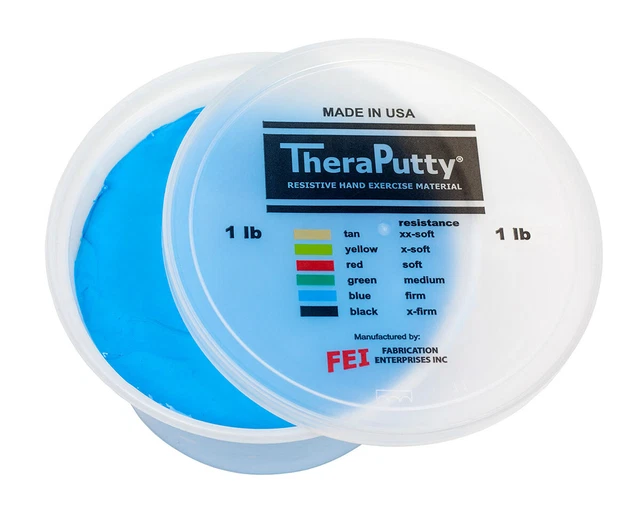 Cando Theraputty Standard Hand Exercise Putty - 1 lb - Blue - Firm