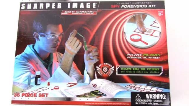 Sharper Image, Spy Forensics Kit, 36 piece,Top Secret. Fun Toy, CSI
