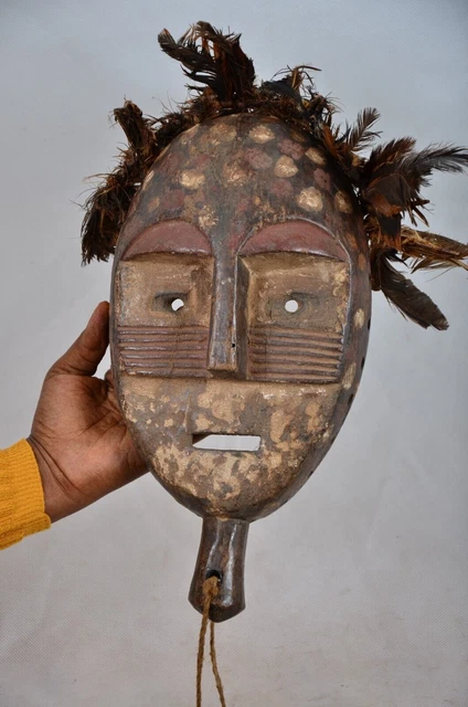 African tribal art ,Amazing BALI MASK KISANGANI Congo DRC