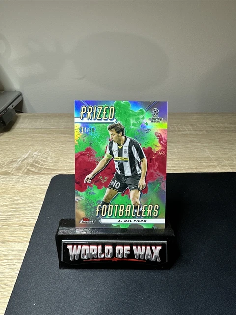 23 Topps Finest Alessandro Del Piero Juventus PRIZED FOOTBALLERS