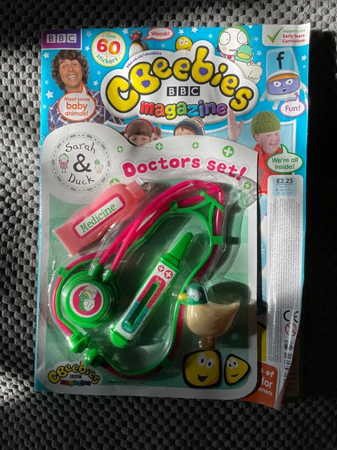 BBC CBEEBIES SARAH & duck doctors set magazine issue 472 back issue ...