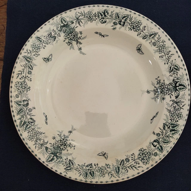 Ancien Plat Creux En Faïence D'Onnaing – Service Moisson – Début XXe
