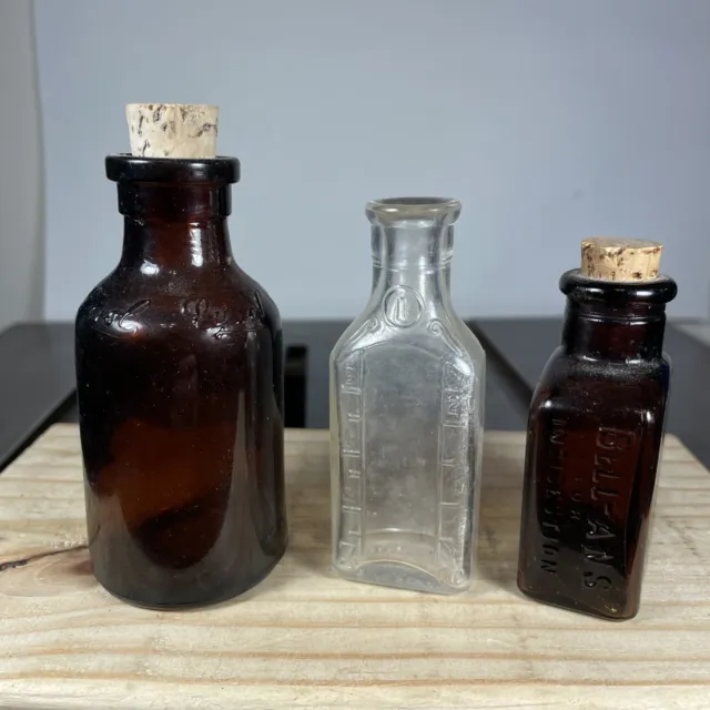 Vintage Bottles Lysol Bell-ans Illinois Small
