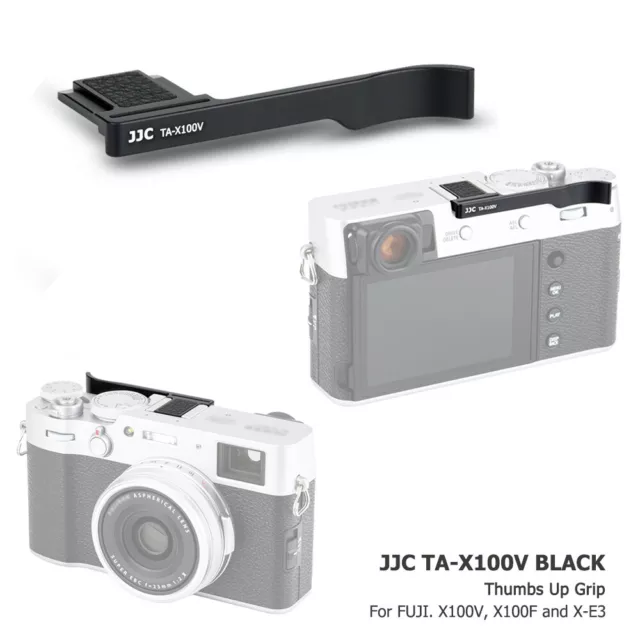 JJC Metal Thumbs Up Hand Grip Hot Shoe Cover for Fujifilm X-E4 X-E3 X100V X100F