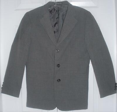 Amherst Boys Gray Pinstripe Single Breasted Suit Blazer Jacket Sport Coat Sz 12