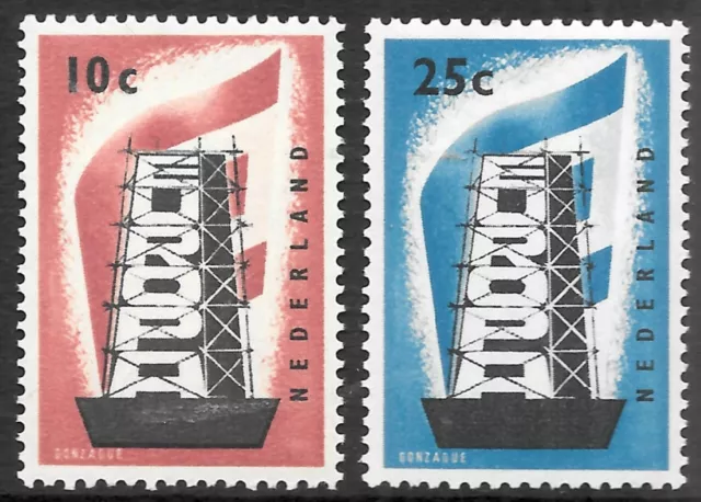 NETHERLANDS 1956 Europa pair, UM. SG 836/837. Cat.£75.
