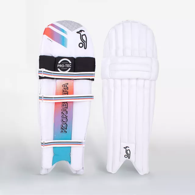 2023 Kookaburra Aura 6.1 White Batting Pads - Free P&P