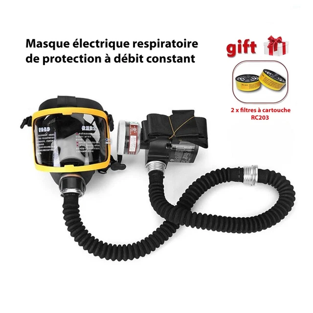 Kit Système Masque Respiratoire à gaz Débit constant Electrique + 2x Filtres Chi