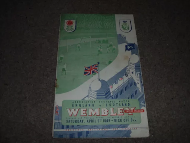 England V Scotland International Programme @ Wembley 9Th April 1949
