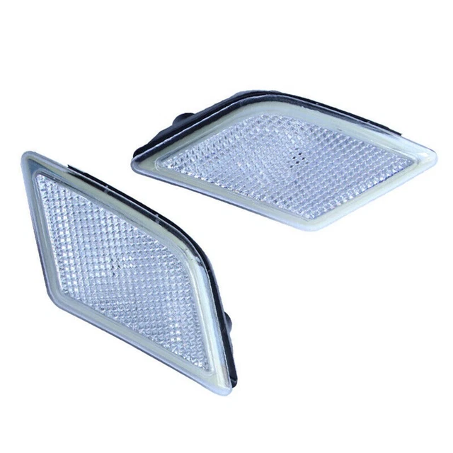 2pcs Trailer Truck Sidelights Clearance Side Marker Light License Plate Lamp With 6 Led Lights Lamps