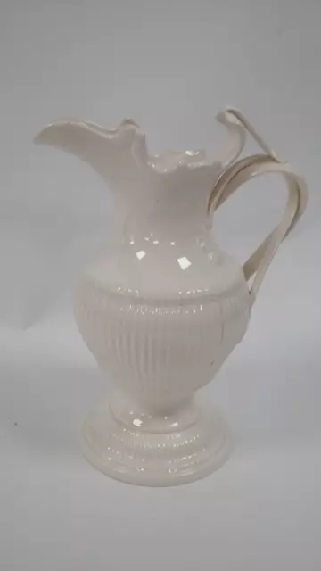 Hartley Leeds Pottery Cream Water Jug Elegant Design Approx 25cm Tall Decorative