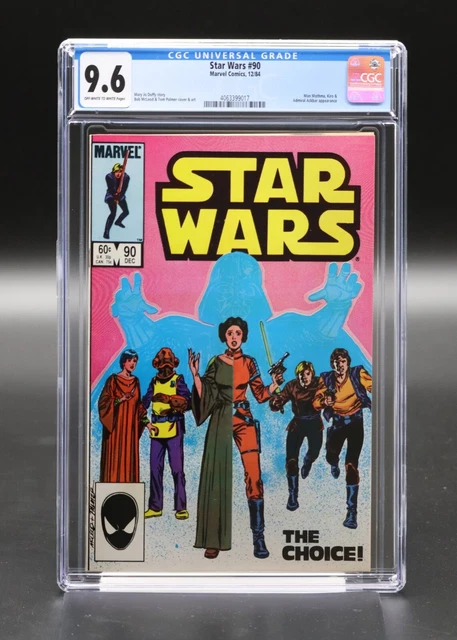 Star Wars (1977) #90 CGC 9.6 Blue Label OW/WH Pages Princess Leia Darth Vader