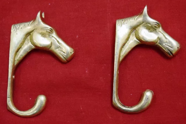 Horse Head Shape Hook Brass Handmade Victorian Style Clothes Hook Hanger Dec BM1