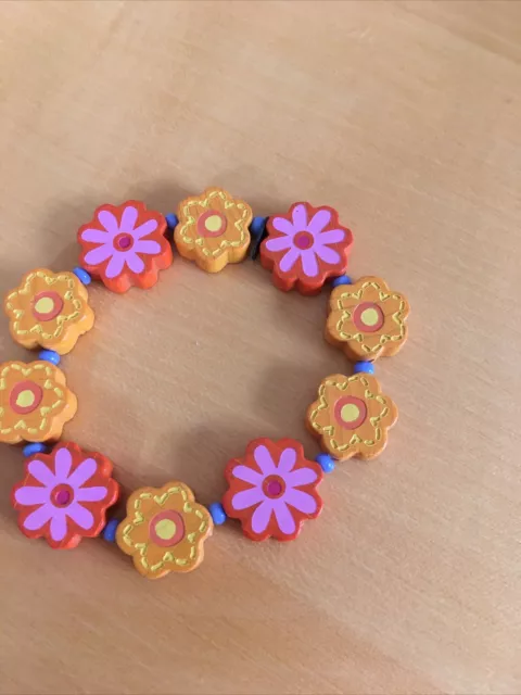 HABA Armband Holz - BLUMEN - Perlen - Schmuck - bunt - Mädchen Kind  *NEUwertig*