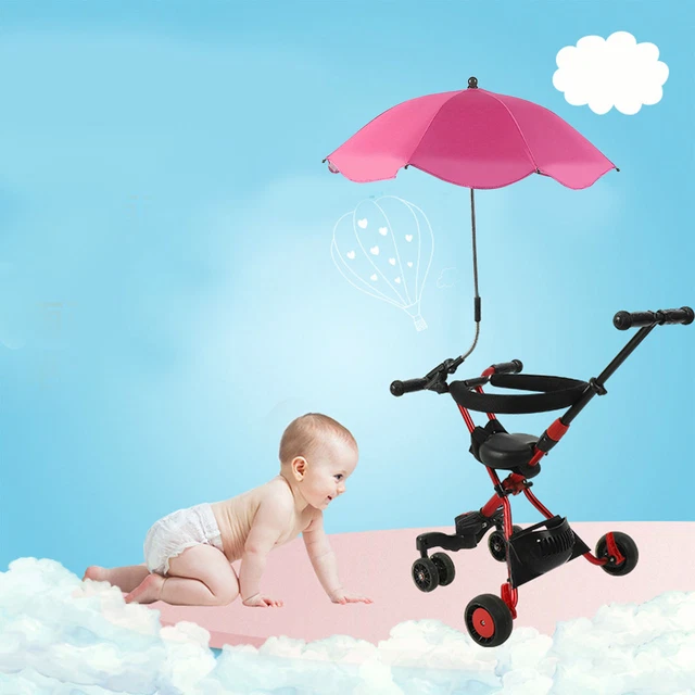 (6) Stroller Umbrella Strong Wind Resistance. Stroller Umbrella With
